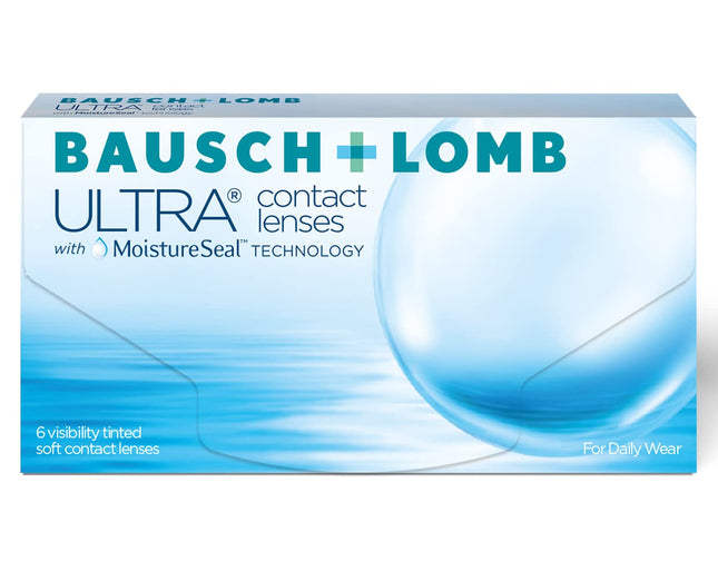 Bausch + Lomb Ultra, sfēriskas augstākās kvalitātes mēneša kontaktlēcas, mīkstas kontaktlēcas, 6 gab. BC 8,5 mm / DIA 14,2 / -1,50 dioptrijas