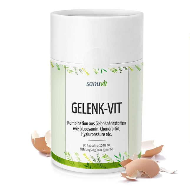 Sanuvit® - locītavu vitamīns | ar patentētām locītavu barības vielām Acti-Joint® | augsta biopieejamība | Augstākās kvalitātes izejvielas | Ražots Austrijā | 90 kapsulas