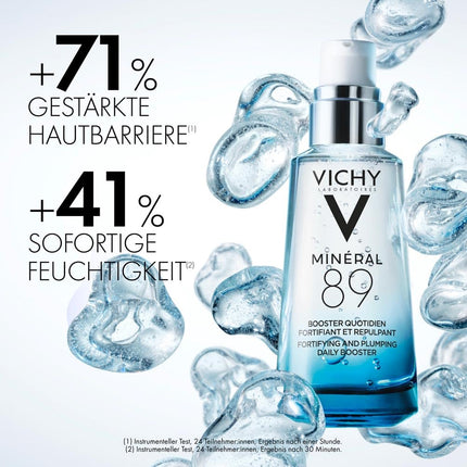 VICHY Hyaluron-Boost mitrinošs serums, piepildošs, pretgrumbu, ar hialuronskābi un svarīgākajiem minerāliem, Minéral 89, 50 ml