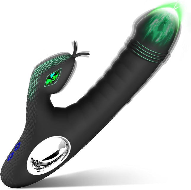 Dildo vibrators seksa rotaļlieta sievietēm, vibratoru komplekti sievietēm, klitora stimulators viņai, G punkta vibratori ar klitora stimulāciju un 10 vibrācijas režīmiem, seksa rotaļlietas pāriem, seksa rotaļlieta