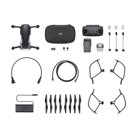 DJI Mavic Air - drons ar 4K Full HD videokameru, ieskaitot tālvadības pulti | 32 megapikseļu attēla kvalitāte un darbības rādiuss līdz 4 km — melns