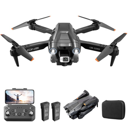 Mingfuxin salokāms drons ar kameru iesācējiem, RC kvadrokoptera drons ar lietotni WIFI FPV tiešraides video, augstuma noturēšana, bezgalvas režīms, vienas taustiņa pacelšanās un nosēšanās pieaugušajiem un bērniem