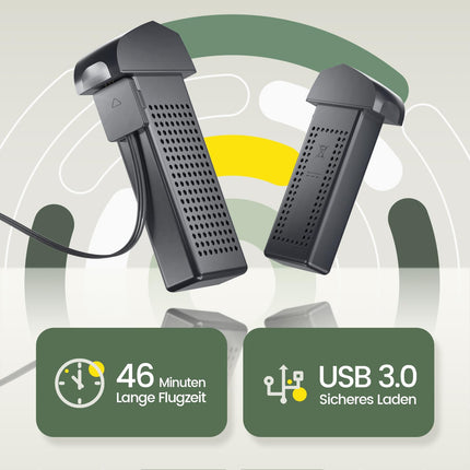 Holy Stone HS175D salokāms GPS drons ar 4K HD kameru, RC kvadrokopters ar 46 minūšu darbības rādiusu. Ilgs lidojuma laiks, seko man, bezsuku motors, lidojuma pieskāriens, interešu punktu augstuma saglabāšana, salokāms drons iesācējiem un pieaugušajiem, C0