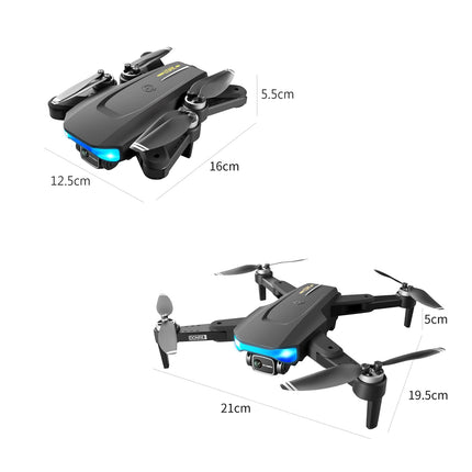 Goolsky drons ar kameru 6K LS-38 GPS 5G Wifi EIS bezkontaktu motors prettrīcēšanas stabilizators video antenas FPV kvadrokopters viedais sekošanas režīms dāvanas bērniem pieaugušajiem mugursomas iepakojums 2 baterijas