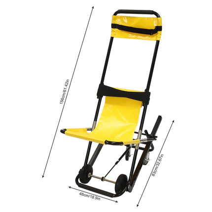 Manuāls lifta kāpņu krēsls kāpņu pacēlājs saliekams kāpņu pacēlājs saliekams kāpņu krēsls iztur 350,53 mārciņas avārijas kāpšanas ratiņkrēsls alumīnijs pārnēsājams ikdienas pārvietošanas saliekams evakuācijas krēsls