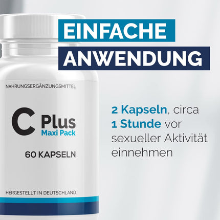 C + kapsulas | Mīlestība, iekāre un kaisle - aktīvam vīrietim | 60 kapsulas MaxiPack 3x