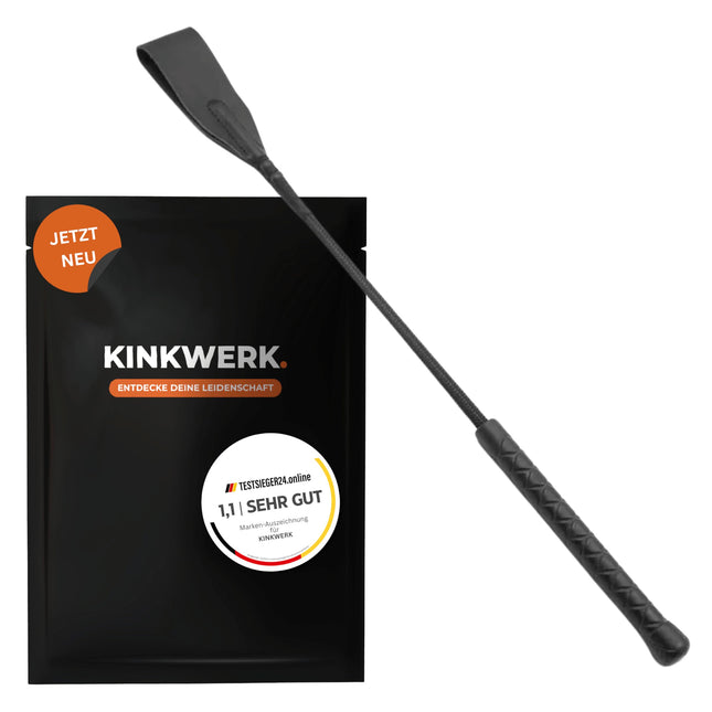 KINKWERK pēršanas plecu soma (45,5 cm) vīriešiem un sievietēm | Precīza kontrole | Elastīgs un izturīgs | Augstas kvalitātes un eleganta BDSM pātaga