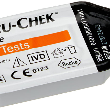 Accu Chek 4026324 testa strēmeles, mobilās testa kasetes, 50 gab.