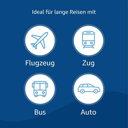 Amazon Basic Care medicīniskās kompresijas zeķes lidojumiem un ceļojumiem, 39.–43. izmērs, melnas