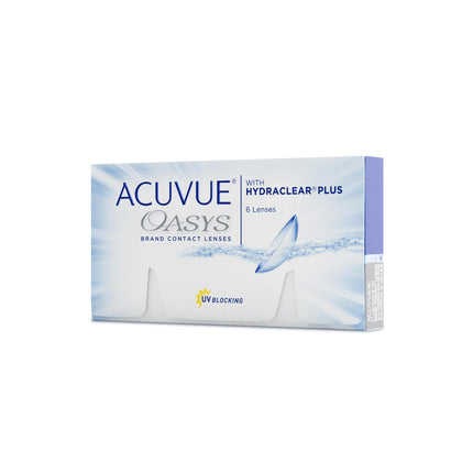 ACUVUE OASYS 2 nedēļu kontaktlēcas dienai un naktij ar -3 dpt un BC 8.4 – UV aizsardzība, aizsardzība pret sausumu un ārkārtīgi ērta valkāšana – 6 lēcas