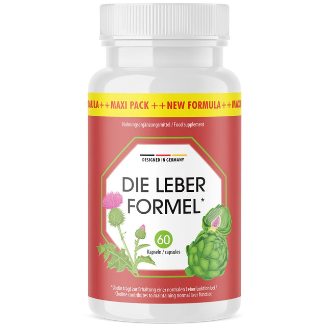 The Liver Formula kapsulas - ar dabīgām sastāvdaļām - piemērotas sievietēm un vīriešiem - 60 kapsulas kārbā 1x