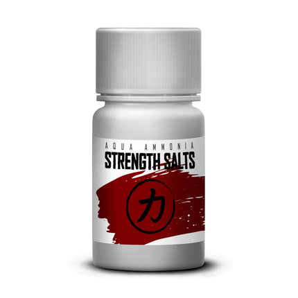 Strength Shop smaržojošie sāļi, kas izgatavoti no īpaši stipra amonjaka, 1 x 50 ml, smaržojošs sāls ārkārtējai koncentrēšanās spējai un modrībai, ideāli piemēroti kā amonjaka smaržojoša ampula sporta zālei, spēka treniņiem, pauerliftingam u.c.