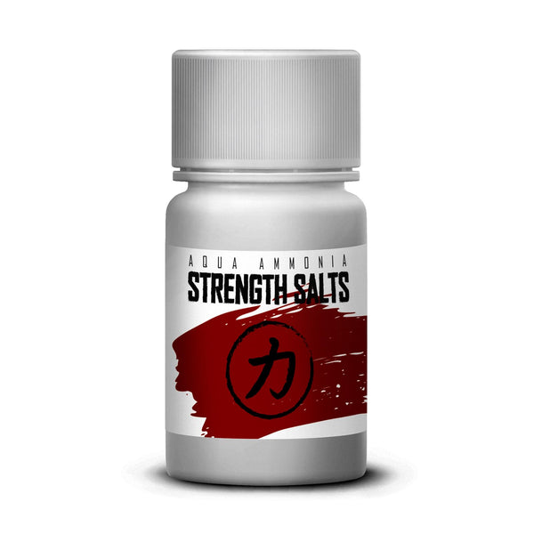 Strength Shop smaržojošie sāļi, kas izgatavoti no īpaši stipra amonjaka, 1 x 50 ml, smaržojošs sāls ārkārtējai koncentrēšanās spējai un modrībai, ideāli piemēroti kā amonjaka smaržojoša ampula sporta zālei, spēka treniņiem, pauerliftingam u.c.