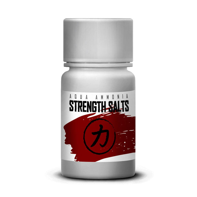 Strength Shop smaržojošie sāļi, kas izgatavoti no īpaši stipra amonjaka, 1 x 50 ml, smaržojošs sāls ārkārtējai koncentrēšanās spējai un modrībai, ideāli piemēroti kā amonjaka smaržojoša ampula sporta zālei, spēka treniņiem, pauerliftingam u.c.