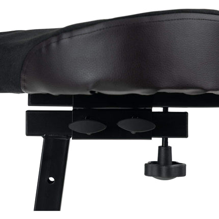Klasiskais Cantabile ST-200 PRO stāvkrēsls, stāvkrēsla gludināšanas krēsls (ciets tērauda rāmis, gumijas kājas, sēdekļa augstums 5 līmeņos, regulējams no 57 līdz 81 cm, sēdekļa platība PxAxD: 41 x 8,5 x 37 cm) melns