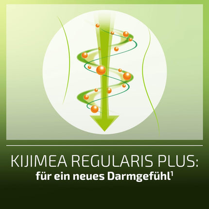 Kijimea® Regularis PLUS – jaunai zarnu sajūtai | Ar atlasītu metilcelulozi, dabīgo psiliju un 6 atlasītām baktēriju kultūrām.