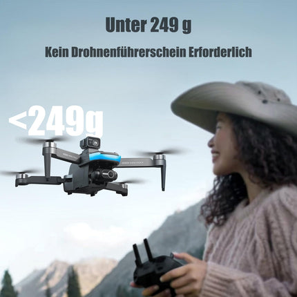 GPS drons ar 4k kameru, 2km liela darbības rādiusa 5G FPV attēla pārraide, 75 minūšu lidojuma laiks, zem 249g, vizuālā izsekošana/aktīva šķēršļu apiešana, mini kameras drons iesācējiem, pieaugušajiem un profesionāļiem (S9S)