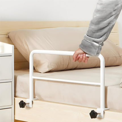 BOHJPIS Bettgitter für Ältere Bettschienen für ältere Erwachsene zum Aufstecken,Sturzprophylaxe am Bett bettschutzgitter, geeignet für Schwangere, Kinder,Behinderte Rausfallschutz Bett (weiß)