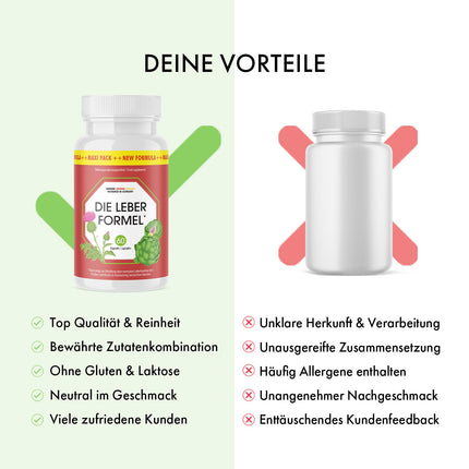 The Liver Formula kapsulas - ar dabīgām sastāvdaļām - piemērotas sievietēm un vīriešiem - 60 kapsulas kārbā 1x