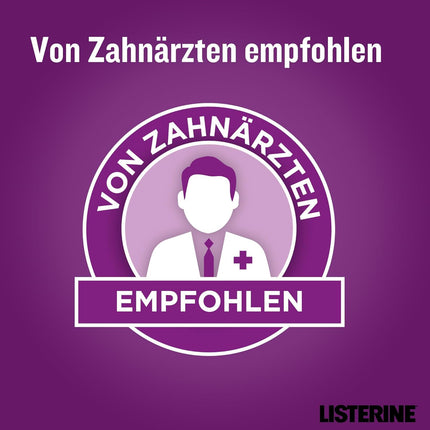 LISTERINE Total Care zobu aizsardzība (500 ml) - Stiftung Warentest testa uzvarētājs, 6 vienā efekts, 24 stundu svaiga elpa, aizsargā pret kariesu un smaganu problēmām, antibakteriāls mutes skalošanas līdzeklis