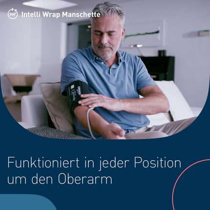 OMRON X3 Comfort — automātisks augšdelma asinsspiediena mērītājs | "Labs" Stiftung Warentest 09/20, klīniski apstiprināts | arī diabēta slimniekiem un grūtniecēm | 22–42 cm Intelli Wrap aproce — droša lietošana