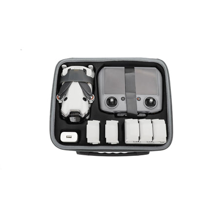 Hensych Mini 4 Pro pārnēsāšanas soma, cieta soma, ūdensnecaurlaidīga uzglabāšanas soma, RC piederumi, ceļojumu soma DJI Mini 4 Fly More Combo ar DJI RC 2/RC N2 dronu piederumiem (Hexapower daudzfunkcionāls komplekts)