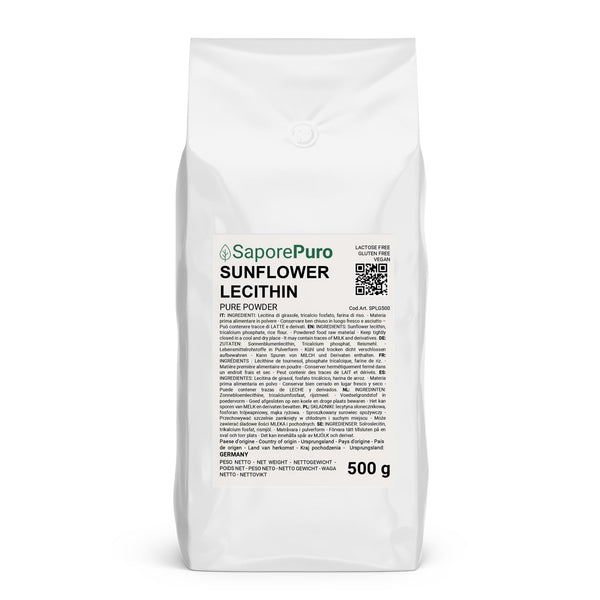 Saporepuro saulespuķu lecitīna pulveris 500 GR - saulespuķu lecitīns