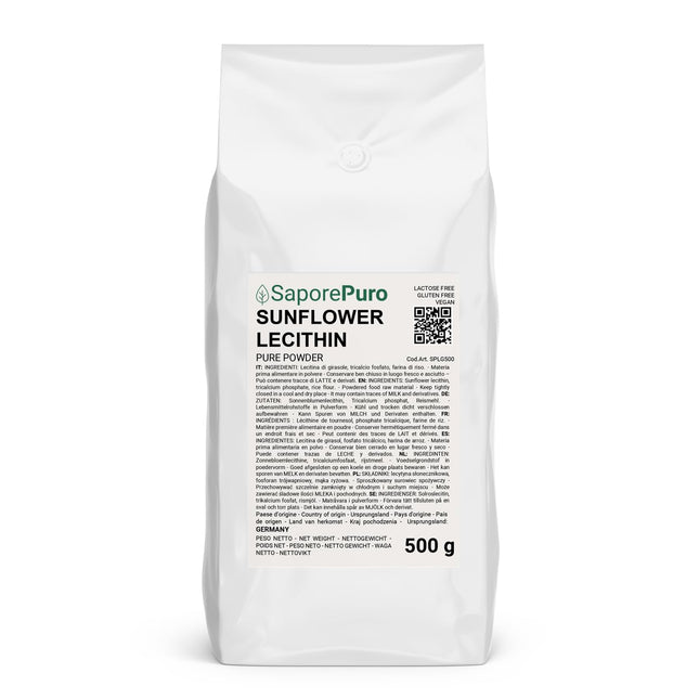 Saporepuro saulespuķu lecitīna pulveris 500 GR - saulespuķu lecitīns