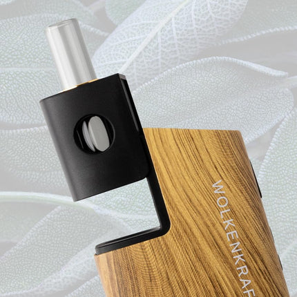 WOLKENKRAFT FX MINI ULTRA Premium Vaporizer - USB-C | Magnētiski ievietojams iemutiķis | Titāna kamera | Temperatūra 100–220 °C | Darbības taimeris 3–5 min. | 100% konvekcija *koka izskats*