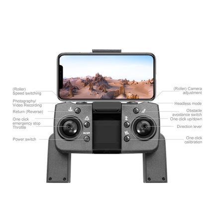 Drons ar 4K kameru, divkāršu WIFI, 2.4G, bezkontaktu žestu fotografēšana, šķēršļu noteikšana, optiskās plūsmas pozicionēšana, 6 asu žiroskops, bezgalvas režīms, dāvana pieaugušajiem un bērniem, melns, 2 baterijas