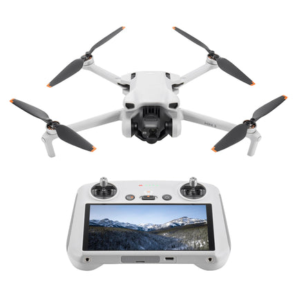 DJI Mini 3 (DJI RC) – viegls un salokāms mini kameras drons ar 4K HDR video, 38 minūšu lidojuma laiku, patiesi vertikāliem kadriem un inteliģentām funkcijām, C0