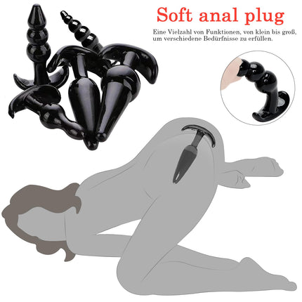 BDSMAGE Fesseln Sex Set 25 PCS BDSMs Spielzeug hart erotisches Sexspielzeug für Paare extrem Sex Toyset für Paar Set Bondageset Fessel Set SM Sexspielzeug extreme Paare (Schwarz - 25)