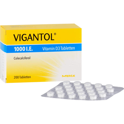 Vigantol 1000 SV D3 vitamīna tabletes, 200 gab.