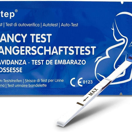 50 x One+Step Blue Line īpaši jutīgie grūtniecības testi - agrīna grūtniecības tests