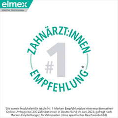 elmex zobu pasta jutīgai ādai Professional Repair &amp; Prevent 2x75ml – medicīniska zobu tīrīšana tūlītējai*, ilgstošai aizsardzībai – novērš smaganu atkāpšanos un jaunu sāpju rašanos