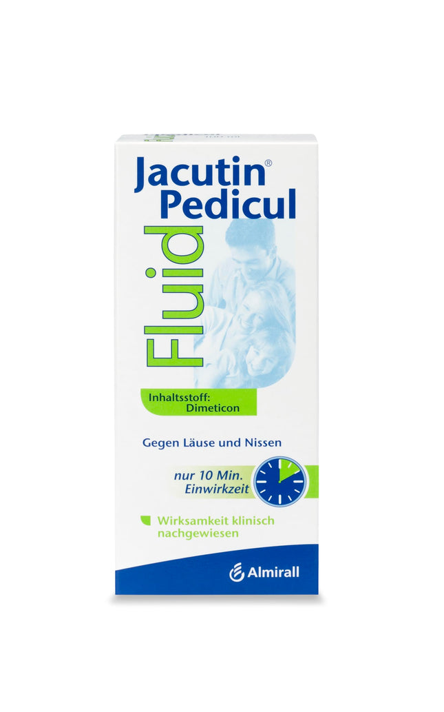 Jacutin Pedicul Fluid, efektīva galvas utu ārstēšanas metode, 10 minūšu šķīdums pret galvas utīm, kāpuriem un gnīdām, piemērots visu vecumu cilvēkiem, 100 ml
