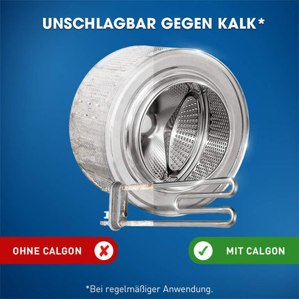Calgon 4-in-1 Power Tabs – Ūdens mīkstinātājs pret kaļķakmeni, netīrumiem un koroziju veļas mašīnā – Novērš nepatīkamas smakas – 1 x 47 tabletes