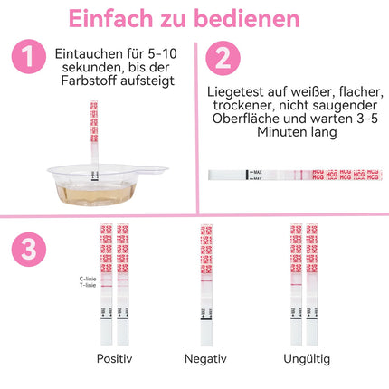 Wondfo 20 grūtniecības testi 50 ovulācijas testi 10 mSV/ml HCG ātrās teststrēmeles Ovulācijas tests LH auglības tests sievietēm