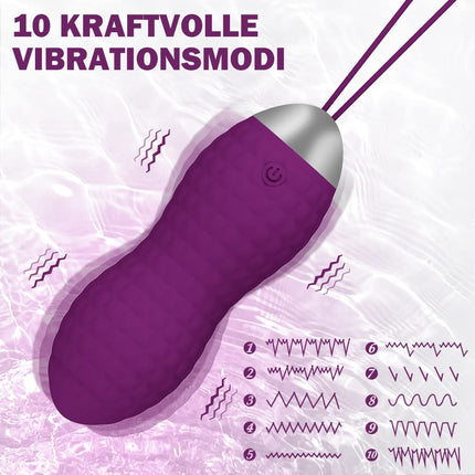 Love Balls Vibration, Allmay ūdensnecaurlaidīgi lodveida vibratori, G-punkta un klitora stimulācijas seksa rotaļlieta ar bezvadu tālvadības pulti, 10 vibrācijas režīmi sievietēm, pāriem