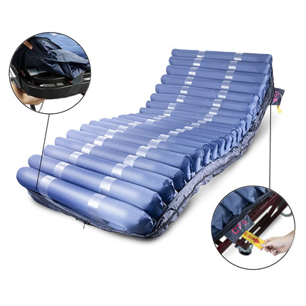 Mobiclinic® pro, pretizgulējumu matracis, kluss kompresors, 200x90x22 cm, pilns pretizgulējumu matrača komplekts, Mobi 4, Eiropas zīmols, matrača virsmatracis, rezerves šūna, līdz 190 kg