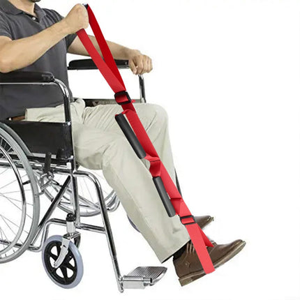 Mobilitātes palīglīdzeklis kāju pacelšanai un rehabilitācijai, ērta josta ar rokturu cilpām