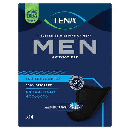 Tena Men Protective Shield Extra Light inkontinences ieliktnīši, 1 x 14 gabali