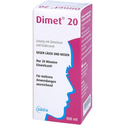 Dimet 20 šķīdums pret utīm un gnīdām, 100 ml