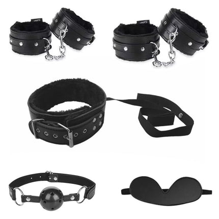 BDSMAGE Fesseln Sex Set 25 PCS BDSMs Spielzeug hart erotisches Sexspielzeug für Paare extrem Sex Toyset für Paar Set Bondageset Fessel Set SM Sexspielzeug extreme Paare (Schwarz - 25)