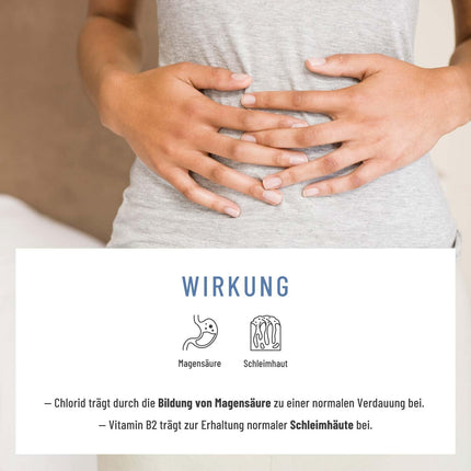NATURTREU® Magenbalance betaīna HCL komplekss vegāns - ar pepsīnu, kumelītēm un hlorīdu - atbalsta kuņģa skābi un gremošanu* - pilna spektra enzīmu kapsulas ar augstu devu
