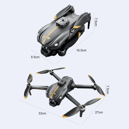 Drons ar kameru pieaugušajiem, 1080P HD FPV kamera, drons iesācējiem ar augstuma noturēšanu, vienas pogas nosēšanos, 4 virzienu šķēršļu apiešanu, ātruma regulēšanu, bezgalvas režīmu, 3D pagriezienus