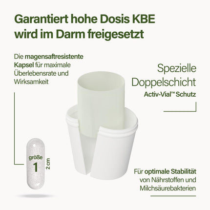 Nupure® Probaflor ar 345 miljardiem CFU/g*, 110 kapsulas ar 11 īpašiem baktēriju celmiem, Ar inulīnu un Lactobacillus salivarius SP2, Labāka aizsardzība, pateicoties īpašam iepakojumam, Vegāns