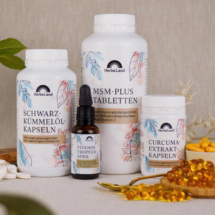 MSM Plus tabletes | Vegāns | 2000 mg MSM un 60 mg C vitamīna dienā | 500 tabletes 8 mēnešiem | Metilsulfonilmetāns | Neatkarīgi laboratorijā pārbaudīta kvalitāte | Ražots Vācijā