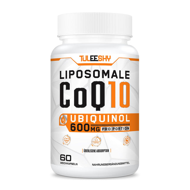 Liposomālais CoQ10 ubikvinols, augsta deva 600 mg vienā porcijā, 300 mg vienā kapsulā, koenzīma Q10 aktīvā forma, dienas deva 2 kapsulas, 60 mini-mīkstās kapsulas (1 kapsulas iepakojumā)