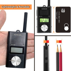 Uzlādējamas rācijas pieaugušajiem, metāla korpuss, augstas kvalitātes, liela darbības rādiusa divvirzienu rācija - PMR rācija ar 1000 mAh akumulatoru, VOX aizmugurējo klipsi